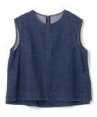 【アンフィーロ 自由区/UNFILO】の【UVカット/遮熱】UNFILO DENIM LIGHT ノースリーブブラウス ミディアムインディゴ|ID: prp329100004525744 ipo3291000000032008805