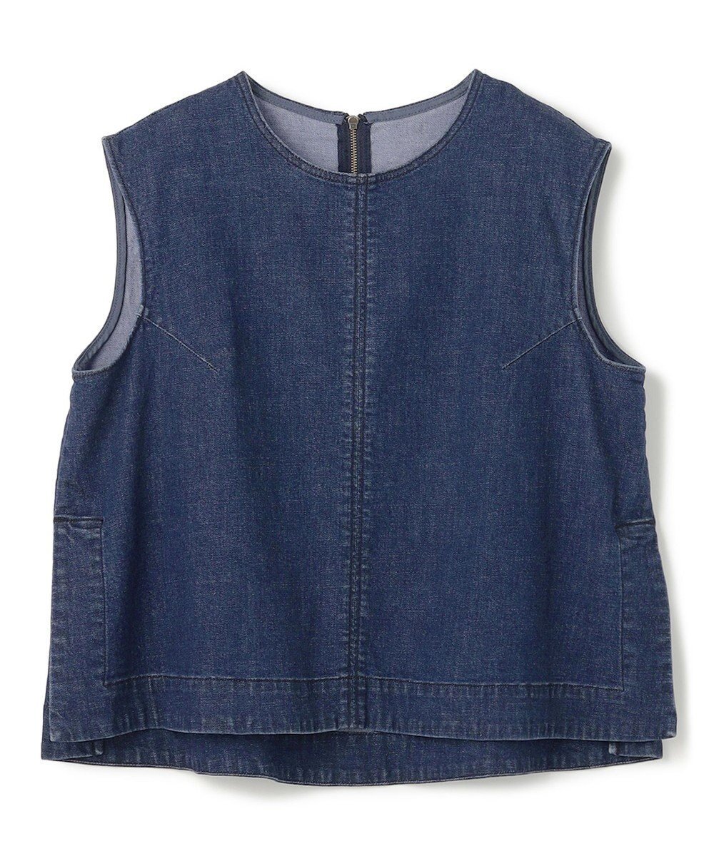 【アンフィーロ 自由区/UNFILO】の【UVカット/遮熱】UNFILO DENIM LIGHT ノースリーブブラウス インテリア・キッズ・メンズ・レディースファッション・服の通販 founy(ファニー) 　ファッション　Fashion　レディースファッション　WOMEN　トップス・カットソー　Tops/Tshirt　キャミソール / ノースリーブ　No Sleeves　シャツ/ブラウス　Shirts/Blouses　春　Spring　デニム　Denim　ノースリーブ　No Sleeve　バランス　Balance　ボトム　Bottom　ワイド　Wide　S/S・春夏　Ss・Spring/Summer　NEW・新作・新着・新入荷　New Arrivals　おすすめ　Recommend　夏　Summer　ミディアムインディゴ|ID: prp329100004525744 ipo3291000000032008805