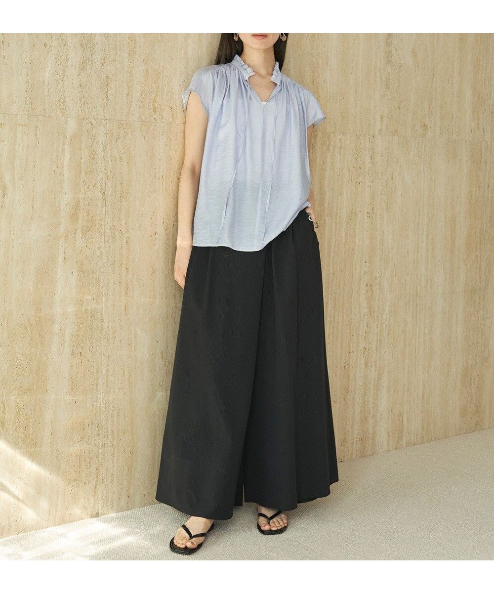 【アンフィーロ 自由区/UNFILO】の【撥水/UVカット】FINE MOVE SUCKER ラップパンツ 人気、トレンドファッション・服の通販 founy(ファニー) 　ファッション　Fashion　レディースファッション　WOMEN　パンツ　Pants　春　Spring　軽量　Lightweight　サッカー　Soccer　シンプル　Simple　ストレッチ　Stretch　定番　Standard　フレア　Flare　ラップ　Wrap　ワイド　Wide　S/S・春夏　Ss・Spring/Summer　NEW・新作・新着・新入荷　New Arrivals　おすすめ　Recommend　夏　Summer　 other-1|ID: prp329100004525757 ipo3291000000032008855
