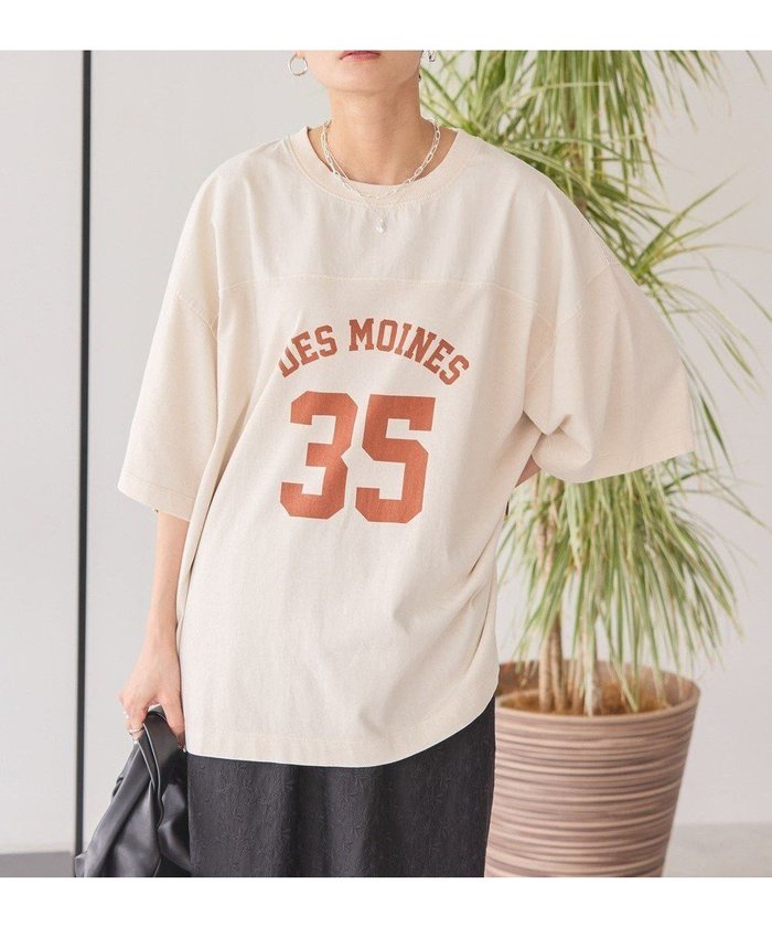 【アメリカンホリック/AMERICAN HOLIC】のピグメント加工フットボールTシャツ インテリア・キッズ・メンズ・レディースファッション・服の通販 founy(ファニー) https://founy.com/ ファッション Fashion レディースファッション WOMEN トップス・カットソー Tops/Tshirt シャツ/ブラウス Shirts/Blouses ロング / Tシャツ T-Shirts カットソー Cut and Sewn NEW・新作・新着・新入荷 New Arrivals おすすめ Recommend カットソー Cut And Sew スリット Slit フロント Front ヨーク Yoke ヴィンテージ Vintage 夏 Summer 春 Spring S/S・春夏 Ss・Spring/Summer |ID: prp329100004525785 ipo3291000000032008955