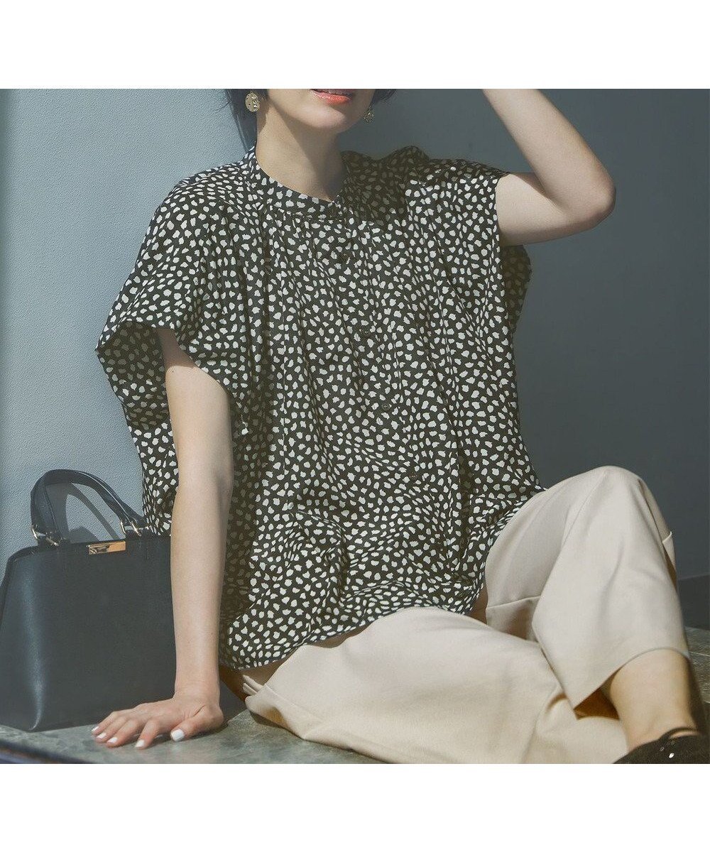 【エニィファム/any FAM】の【洗濯機可】スクエアプリントシャツ 人気、トレンドファッション・服の通販 founy(ファニー) 　ファッション　Fashion　レディースファッション　Fashion for Women　トップス・カットソー　Cut & Sew Tops　シャツ・ブラウス・オフィスカジュアル　Elegant Blouses & Button-Ups　アニマル　Animal Print　シンプル　Simple, Minimal　デニム　Denim, Jeans Material　エレガント 上品　Elegant　夏　Summer　春　Spring　S/S・春夏　SS, Spring/Summer, Warm Season　 other-1|ID: prp329100004525792 ipo3291000000032659503
