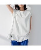 【23区/NIJYUSANKU】の【洗える】コットンポリエステル Vネック ニット ホワイト系|ID: prp329100004525829 ipo3291000000032009156