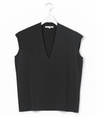 【23区/NIJYUSANKU】の【洗える】コットンポリエステル Vネック ニット ブラック系|ID: prp329100004525829 ipo3291000000032009158