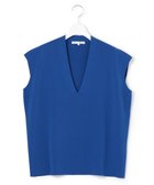 【23区/NIJYUSANKU】の【洗える】コットンポリエステル Vネック ニット ブルー系|ID: prp329100004525829 ipo3291000000032009159