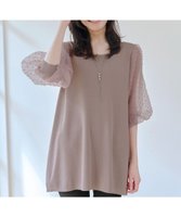 【ティアクラッセ/Tiaclasse】の【洗える】ドットチュールニットチュニック 人気、トレンドファッション・服の通販 founy(ファニー) ファッション Fashion レディースファッション WOMEN トップス・カットソー Tops/Tshirt ニット Knit Tops アクセサリー Accessories ウォッシャブル Washable 春 Spring 洗える Washable 秋 Autumn/Fall カーディガン Cardigan シアー Sheer シンプル Simple スリーブ Sleeve セーター Sweater チュニック Tunic チュール Tulle トレンド Trend ドット Dot フェミニン Feminine ベーシック Basic ボトム Bottom 無地 Plain Color ラウンド Round S/S・春夏 Ss・Spring/Summer 再入荷 Restock/Back In Stock/Re Arrival NEW・新作・新着・新入荷 New Arrivals 夏 Summer エレガント 上品 Elegant |ID:prp329100004525906