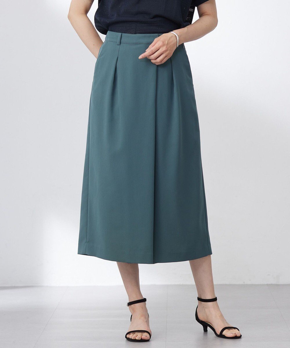 【ジェイ プレス/J.PRESS】の【洗える】Crispyツイル クロップド パンツ インテリア・キッズ・メンズ・レディースファッション・服の通販 founy(ファニー) 　ファッション　Fashion　レディースファッション　WOMEN　スカート　Skirt　アシンメトリー　Asymmetry　春　Spring　洗える　Washable　キュロット　Culottes　クロップド　Cropped　ツイル　Twill　フレア　Flare　フロント　Front　ミックス　Mix　S/S・春夏　Ss・Spring/Summer　NEW・新作・新着・新入荷　New Arrivals　おすすめ　Recommend　夏　Summer　ビジネス 仕事 通勤　Business　ダルグリーン系|ID: prp329100004525919 ipo3291000000032009512