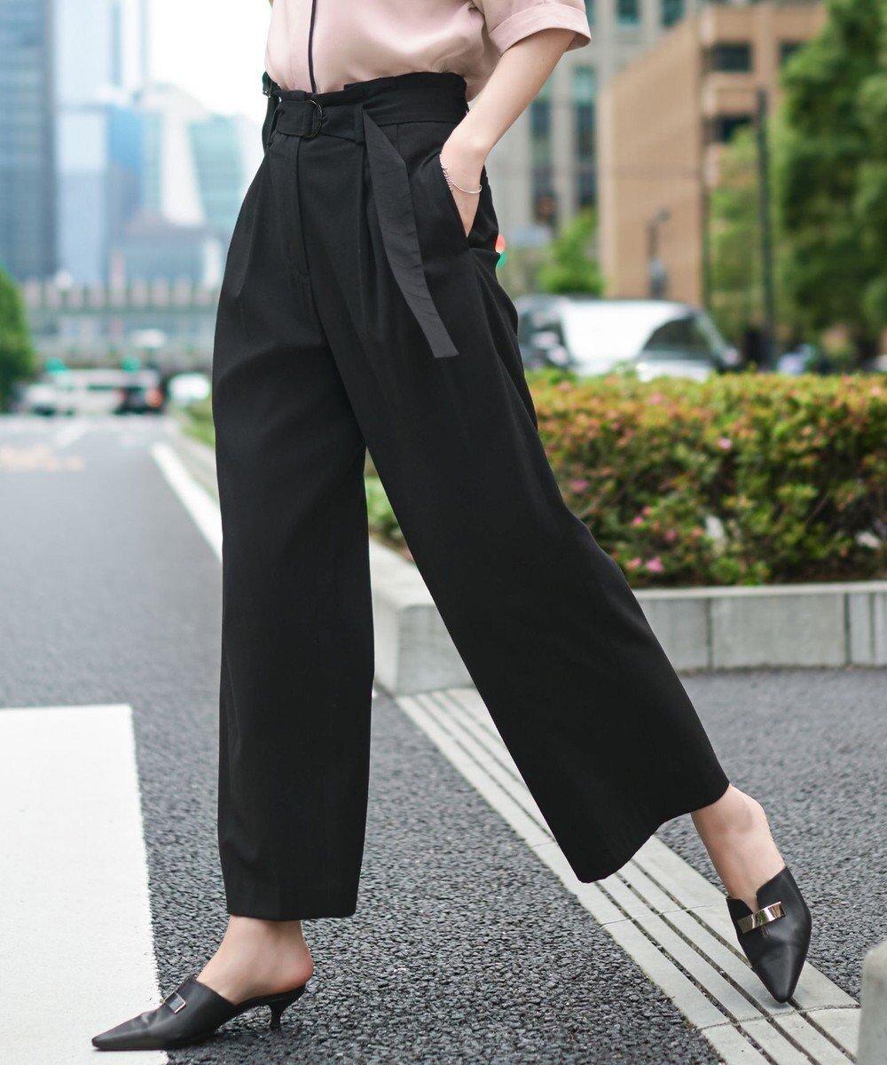 【アイシービー/iCB】の【接触冷感・UVカット・洗える】 T/Rドライリネン ワイドストレートパンツ 人気、トレンドファッション・服の通販 founy(ファニー) 　ファッション　Fashion　レディースファッション　Fashion for Women　パンツ　Pants & Trousers　春　Spring　洗える　Machine Washable　ストレッチ　Stretch, Stretchy Fabric　ストレート　Straight, Straight Cut　セットアップ　Set-Up, Coordinated Outfit　ネップ　Nepp, Slub Yarn　フォルム　Silhouette, Form　リネン　Linen, Linen Fabric　ワイド　Wide, Wide Fit　S/S・春夏　SS, Spring/Summer, Warm Season　おすすめ　Recommended / Our Picks　夏　Summer　2025年　2025　2025春夏・S/S　Spring/Summer 2025 SS25　 other-1|ID: prp329100004525925 ipo3291000000032736359