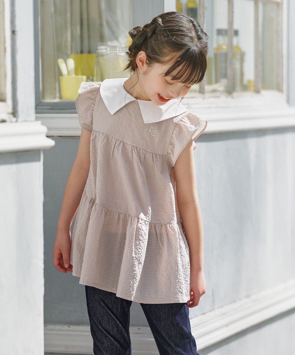 【組曲 / KIDS/KUMIKYOKU】の【110-140㎝】ティアード チュニック 人気、トレンドファッション・服の通販 founy(ファニー) 　ファッション　Fashion　キッズファッション　KIDS　トップス・カットソー　Tops/Tees/Kids　NEW・新作・新着・新入荷　New Arrivals　ターコイズ　Turquoise　チェック　Check　チュニック　Tunic　ティアード　Tiered　フォルム　Form　ベーシック　Basic　ワッフル　Waffle　エレガント 上品　Elegant　夏　Summer　春　Spring　S/S・春夏　Ss・Spring/Summer　 other-1|ID: prp329100004526753 ipo3291000000032013714