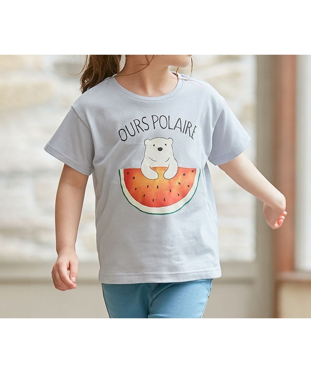 【エニファム/any FAM / KIDS】の接触冷感 ミラクルプリント Tシャツ インテリア・キッズ・メンズ・レディースファッション・服の通販 founy(ファニー) 　ファッション　Fashion　キッズファッション　KIDS　トップス・カットソー　Tops/Tees/Kids　春　Spring　カットソー　Cut And Sew　プリント　Print　ポケット　Pocket　S/S・春夏　Ss・Spring/Summer　再入荷　Restock/Back In Stock/Re Arrival　プチプライス・低価格　Affordable　夏　Summer　サックスブルー×スイカ|ID: prp329100004526768 ipo3291000000032184689