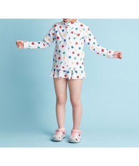 【ミキハウスホットビスケッツ/MIKI HOUSE HOT BISCUITS / KIDS】の【ミキハウス】【80-130cm】 ラッシュガード 人気、トレンドファッション・服の通販 founy(ファニー) ファッション Fashion キッズファッション KIDS カラフル Colorful フィット Fit 夏 Summer 春 Spring S/S・春夏 Ss・Spring/Summer 水着 Swimsuit |ID:prp329100004526772
