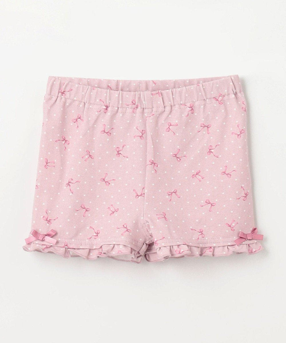 【エニファム/any FAM / KIDS】の一分丈 スパッツ インテリア・キッズ・メンズ・レディースファッション・服の通販 founy(ファニー) 　ファッション　Fashion　キッズファッション　KIDS Children’s Clothing　インナー　Inner　ガーリー　Girly　ギャザー　Gather　シンプル　Simple　リボン　Ribbon　レギンス　Leggings　再入荷　Restock/Back In Stock/Re Arrival　リボンドット|ID: prp329100004526780 ipo3291000000032649455