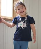 【エニィ/ANY / KIDS】のネックレス付き ネコTシャツ ネイビー|ID: prp329100004526789 ipo3291000000033203240