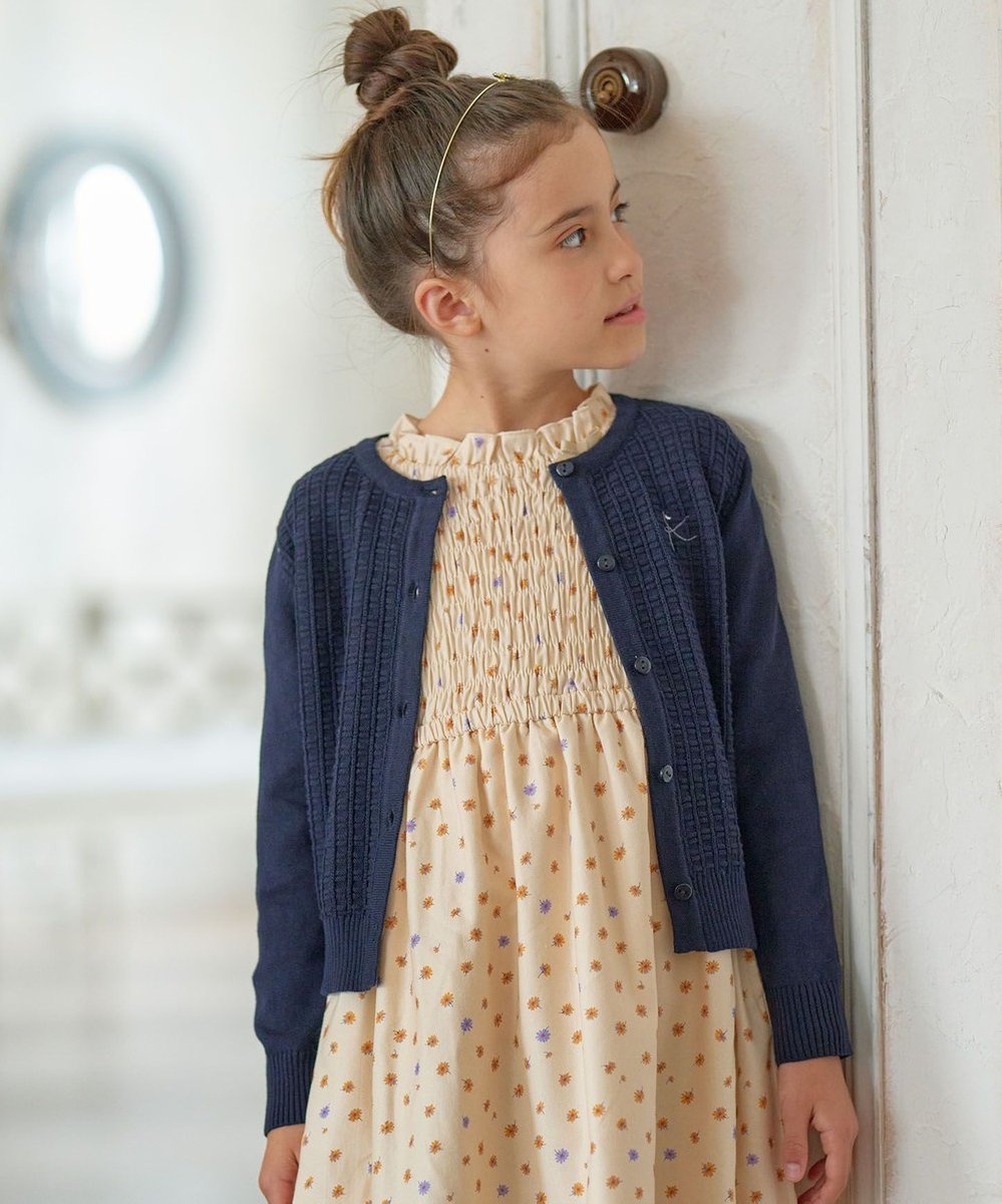 【組曲 / KIDS/KUMIKYOKU】の【110-140cm】クラシック カーディガン インテリア・キッズ・メンズ・レディースファッション・服の通販 founy(ファニー) 　ファッション　Fashion　キッズファッション　KIDS　トップス・カットソー　Tops/Tees/Kids　カーディガン　Cardigan　クラシック　Classic　トレンド　Trend　ベーシック　Basic　ワッフル　Waffle　エレガント 上品　Elegant　A/W・秋冬　Aw・Autumn/Winter・Fw・Fall-Winter　ネイビー系|ID: prp329100004526796 ipo3291000000032013848