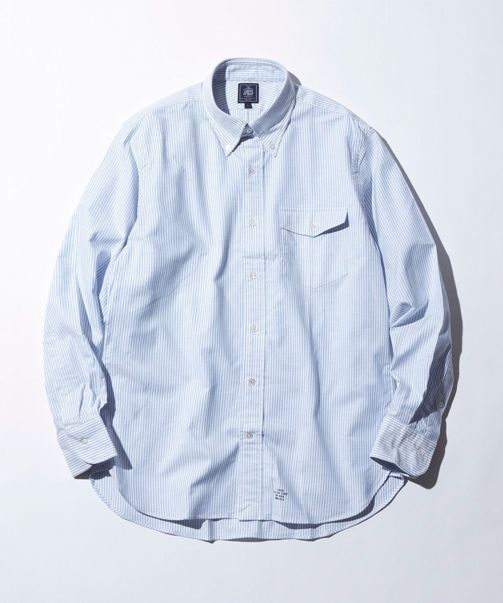 【ジェイ プレス/J.PRESS / MEN】の【定番 / 不変の品格】アービング キャンディーストライプ シャツ / ボタンダウン インテリア・キッズ・メンズ・レディースファッション・服の通販 founy(ファニー) 　ファッション　Fashion　メンズファッション　MEN　トップス・カットソー　Tops/Tshirt/Men　シャツ　Shirts　アイビー　Ivy　カットソー　Cut And Sew　ストライプ　Stripe　ダウン　Down　ドレス　Dress　定番　Standard　人気　Popularity　フラップ　Flap　ポケット　Pocket　ヨーク　Yoke　レギュラー　Regular　A/W・秋冬　Aw・Autumn/Winter・Fw・Fall-Winter　S/S・春夏　Ss・Spring/Summer　おすすめ　Recommend　夏　Summer　ダルブルー系1|ID: prp329100004526805 ipo3291000000032013885
