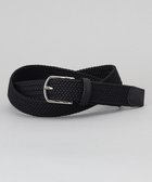 【五大陸/gotairiku / MEN】の【ビジカジ兼用】ゴムメッシュ レザーコンビベルト ブラック系|ID: prp329100004526810 ipo3291000000032197384