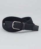 【五大陸/gotairiku / MEN】の【ビジカジ兼用】ゴムメッシュ レザーコンビベルト ネイビー系|ID: prp329100004526810 ipo3291000000032452670