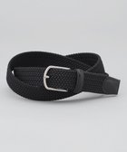 【五大陸/gotairiku / MEN】の【ビジカジ兼用】ゴムメッシュ レザーコンビベルト ブラック系|ID: prp329100004526810 ipo3291000000032452671