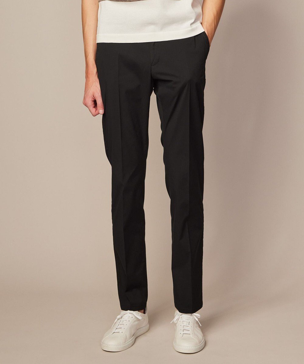【ジョセフ アブード/JOSEPH ABBOUD / MEN】の【ウエストも伸びる/Eco撥水】オーガニックマイクロピケストレッチ パンツ インテリア・キッズ・メンズ・レディースファッション・服の通販 founy(ファニー) 　ファッション　Fashion　メンズファッション　MEN　ボトムス　Bottoms/Men　春　Spring　ジャケット　Jacket　ストレッチ　Stretch　定番　Standard　S/S・春夏　Ss・Spring/Summer　夏　Summer　ブラック系|ID: prp329100004526822 ipo3291000000032013940