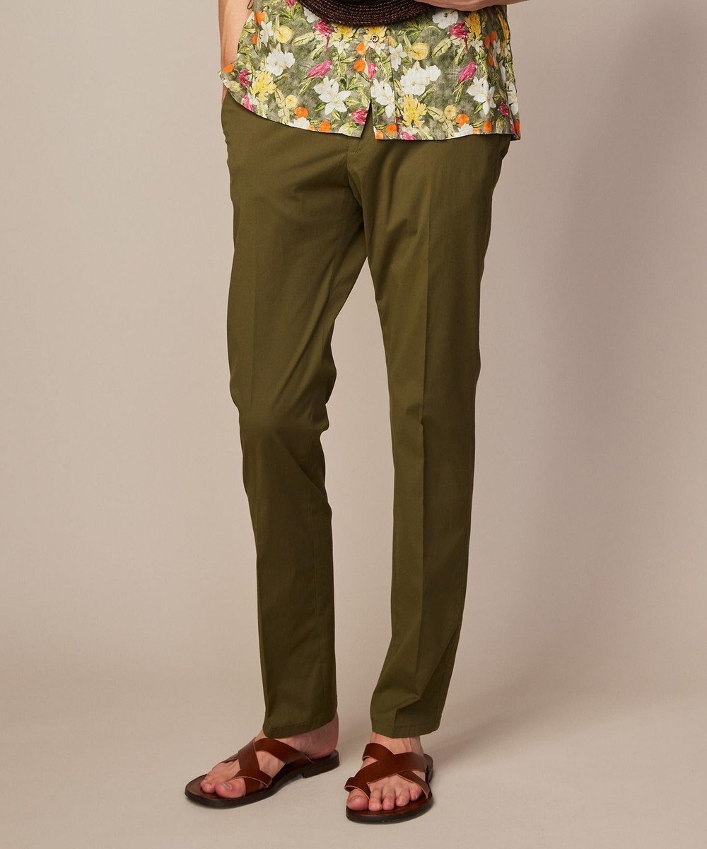 【ジョセフ アブード/JOSEPH ABBOUD / MEN】の【ウエストも伸びる/Eco撥水】オーガニックマイクロピケストレッチ パンツ インテリア・キッズ・メンズ・レディースファッション・服の通販 founy(ファニー) 　ファッション　Fashion　メンズファッション　MEN　ボトムス　Bottoms/Men　春　Spring　ジャケット　Jacket　ストレッチ　Stretch　定番　Standard　S/S・春夏　Ss・Spring/Summer　夏　Summer　カーキ系|ID: prp329100004526822 ipo3291000000032013942