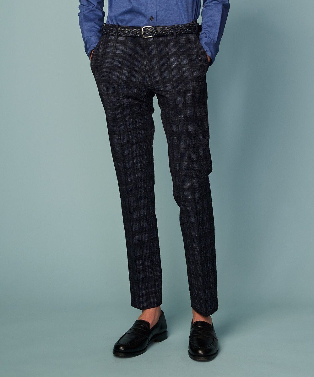 【ジョセフ アブード/JOSEPH ABBOUD / MEN】の【ウエストも伸びる!ストレッチ・洗える・軽量・防しわ・速乾・エコ撥水】ライトウェーブ パンツ インテリア・キッズ・メンズ・レディースファッション・服の通販 founy(ファニー) 　ファッション　Fashion　メンズファッション　MEN　ボトムス　Bottoms/Men　ウォッシャブル　Washable　春　Spring　洗える　Washable　抗菌　Antibacterial　軽量　Lightweight　サッカー　Soccer　ジャケット　Jacket　ストレッチ　Stretch　セットアップ　Set Up　チェック　Check　フィット　Fit　ポケット　Pocket　S/S・春夏　Ss・Spring/Summer　再入荷　Restock/Back In Stock/Re Arrival　おすすめ　Recommend　夏　Summer　ビジネス 仕事 通勤　Business　ネイビー系5|ID: prp329100004526825 ipo3291000000032013952
