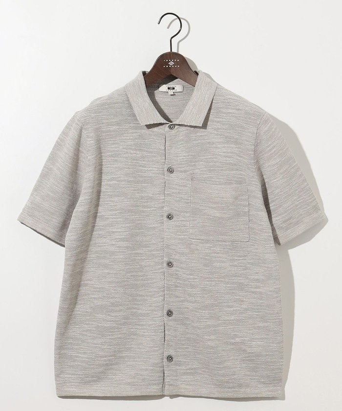 【ジョセフ アブード/JOSEPH ABBOUD / MEN】の【イタリア糸使用/軽い/洗える/サスティナブル】スラブギマ ニット シャツ インテリア・キッズ・メンズ・レディースファッション・服の通販 founy(ファニー) https://founy.com/ ファッション Fashion メンズファッション Men's Style Online トップス・カットソー Tops/Tshirt/Men ニット Knit Tops カーディガン Cardigans シャツ Shirts イタリア Italy インナー Inner 春 Spring 洗える Washable カーディガン Cardigan コーティング Coating 鹿の子 Pique メッシュ Mesh S/S・春夏 Ss・Spring/Summer おすすめ Recommend 夏 Summer |ID: prp329100004526828 ipo3291000000032662545