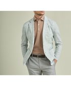 【五大陸/gotairiku / MEN】の【ウォッシャブル】ノルマンディーリネン カーディガンジャケット(23年モデル) グリーン系8|ID: prp329100004526829 ipo3291000000032634702