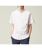 【ジェイ プレス/J.PRESS / MEN】の【クールマックス】サッカー マルチストライプ バンドカラーシャツ パープル系1|ID: prp329100004526836 ipo3291000000032014000