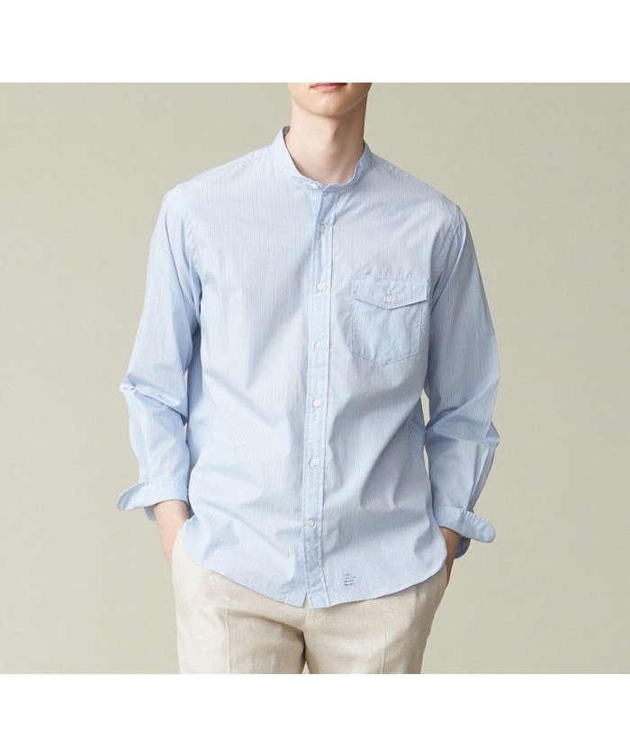 【ジェイ プレス/J.PRESS / MEN】のポプリンマルチストライプ バンドカラーシャツ インテリア・キッズ・メンズ・レディースファッション・服の通販 founy(ファニー) https://founy.com/ ファッション Fashion メンズファッション MEN トップス・カットソー Tops/Tshirt/Men シャツ Shirts インナー Inner ストライプ Stripe ドレス Dress バランス Balance フラップ Flap ブルゾン Blouson ベーシック Basic ポケット Pocket A/W・秋冬 Aw・Autumn/Winter・Fw・Fall-Winter S/S・春夏 Ss・Spring/Summer おすすめ Recommend 夏 Summer エレガント 上品 Elegant |ID: prp329100004526837 ipo3291000000032014001
