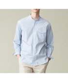 【ジェイ プレス/J.PRESS / MEN】のポプリンマルチストライプ バンドカラーシャツ ブルー系1|ID: prp329100004526837 ipo3291000000032014002