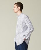 【ジェイ プレス/J.PRESS / MEN】のポプリンマルチストライプ バンドカラーシャツ ネイビー系1|ID: prp329100004526837 ipo3291000000032014004
