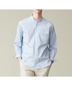 【ジェイ プレス/J.PRESS / MEN】のポプリンマルチストライプ バンドカラーシャツ ブルー系1|ID: prp329100004526837 ipo3291000000032587397