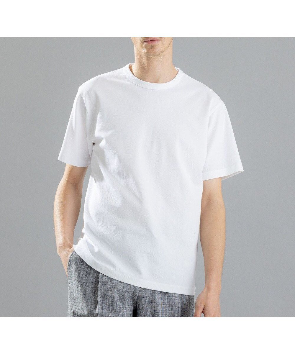 【ジョゼフ オム/JOSEPH HOMME / MEN】のスビンギザカノコ クルーネック インテリア・キッズ・メンズ・レディースファッション・服の通販 founy(ファニー) 　ファッション　Fashion　メンズファッション　Men's Style Online　トップス・カットソー　Tops/Tshirt/Men　シャツ　Shirts　インド　India　インナー　Inner　カットソー　Cut And Sew　ジャケット　Jacket　ビジネス 仕事 通勤　Business　ベーシック　Basic　レギュラー　Regular　半袖　Short Sleeve　夏　Summer　春　Spring　S/S・春夏　Ss・Spring/Summer　ホワイト系|ID: prp329100004526842 ipo3291000000032649666