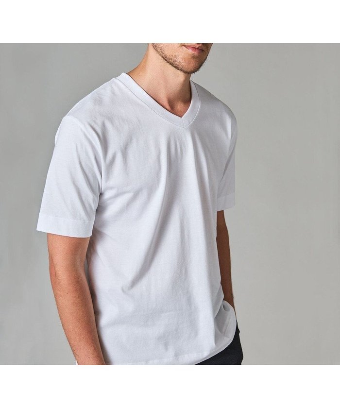 【五大陸/gotairiku / MEN】のビジネスインナー/下着兼用【パックT】5.6oz 綿100% スムース光沢加工 Tシャツ(Vネック/2枚セット) インテリア・キッズ・メンズ・レディースファッション・服の通販 founy(ファニー) https://founy.com/ ファッション Fashion メンズファッション Fashion for Men トップス・カットソー Cut & Sew Tops メンズシャツ Shirts インナー Innerwear カットソー Cut and Sewn Top ビジネス 仕事 通勤 Business / Work / Commuting 夏 Summer S/S・春夏 SS, Spring/Summer, Warm Season A/W・秋冬 Autumn/Winter |ID: prp329100004526844 ipo3291000000032977607