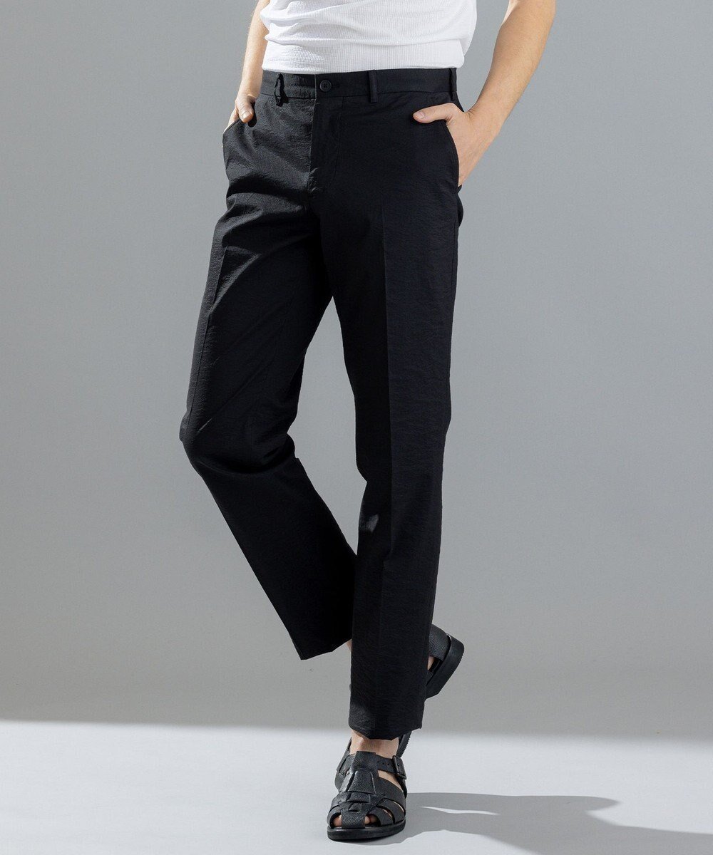 【ジョゼフ オム/JOSEPH HOMME / MEN】のスーパーストレッチウェザー / CITY インテリア・キッズ・メンズ・レディースファッション・服の通販 founy(ファニー) 　ファッション　Fashion　メンズファッション　MEN　ボトムス　Bottoms/Men　おすすめ　Recommend　ジャケット　Jacket　ストレッチ　Stretch　スラックス　Slacks　セットアップ　Set Up　テーパード　Tapered　ビジネス 仕事 通勤　Business　ファブリック　Fabric　フラップ　Flap　ポケット　Pocket　ワッシャー　Washer　夏　Summer　春　Spring　S/S・春夏　Ss・Spring/Summer　軽量　Lightweight　ブラック系|ID: prp329100004526858 ipo3291000000032014087