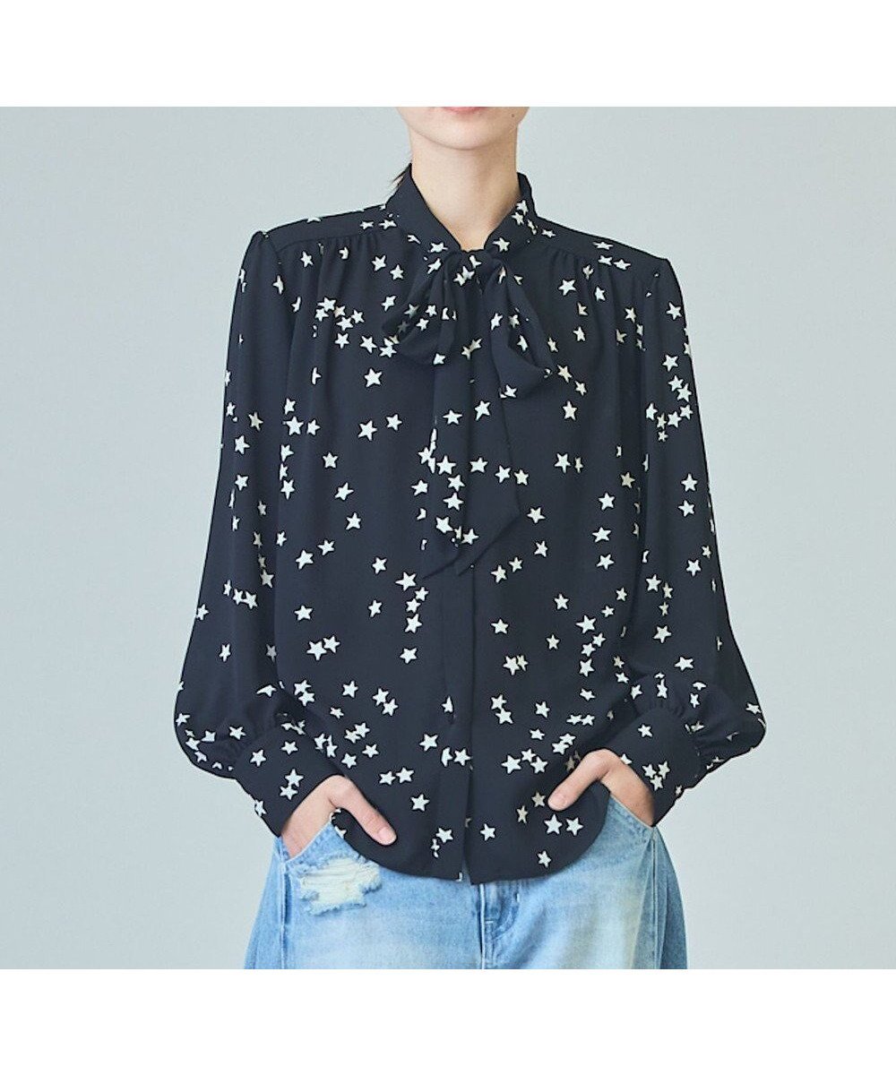 【グレース コンチネンタル/GRACE CONTINENTAL】の【ドラマ着用】エトワールボウブラウス インテリア・キッズ・メンズ・レディースファッション・服の通販 founy(ファニー) ファッション Fashion レディースファッション Fashion for Women トップス・カットソー Cut & Sew Tops シャツ・ブラウス・オフィスカジュアル Elegant Blouses & Button-Ups シンプル Simple, Minimal スタイリッシュ Stylish, Fashionable ドレープ Drape, Draping Fabric ロマンティック Romantic, Feminine Style ロング Long, Long-Length ワイド Wide, Wide Fit エレガント 上品 Elegant 夏 Summer S/S・春夏 SS, Spring/Summer, Warm Season A/W・秋冬 Autumn/Winter ブラック|ID: prp329100004526861 ipo3291000000033616774