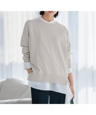 【23区/NIJYUSANKU】の【洗える】コットンポリエステルストレッチ オーバーサイズ ニット ベージュ系|ID: prp329100004526868 ipo3291000000032014155