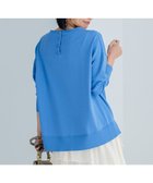 【23区/NIJYUSANKU】の【洗える】コットンポリエステルストレッチ オーバーサイズ ニット ブルー系|ID: prp329100004526868 ipo3291000000032766459