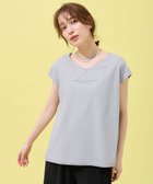 【エニー/ANY】のチュールデザインフレンチスリーブTシャツ 人気、トレンドファッション・服の通販 founy(ファニー) ファッション Fashion レディースファッション Fashion for Women トップス・カットソー Cut & Sew Tops シャツ・ブラウス・オフィスカジュアル Elegant Blouses & Button-Ups ロングTシャツ・Tシャツ Longline T-Shirts & Tees カットソー・ベーシックTシャツ Cut-and-Sewn Tops / Stretch Tees & Basics カットソー Cut and Sewn Top ストレッチ Stretch, Stretchy Fabric スリーブ Sleeve, Long Sleeve / Short Sleeve チュール Tulip, Tulip Motif フレンチ French, French Style プリント Print, Printed Pattern 夏 Summer 春 Spring S/S・春夏 SS, Spring/Summer, Warm Season thumbnail グレー|ID: prp329100004526872 ipo3291000000035175244