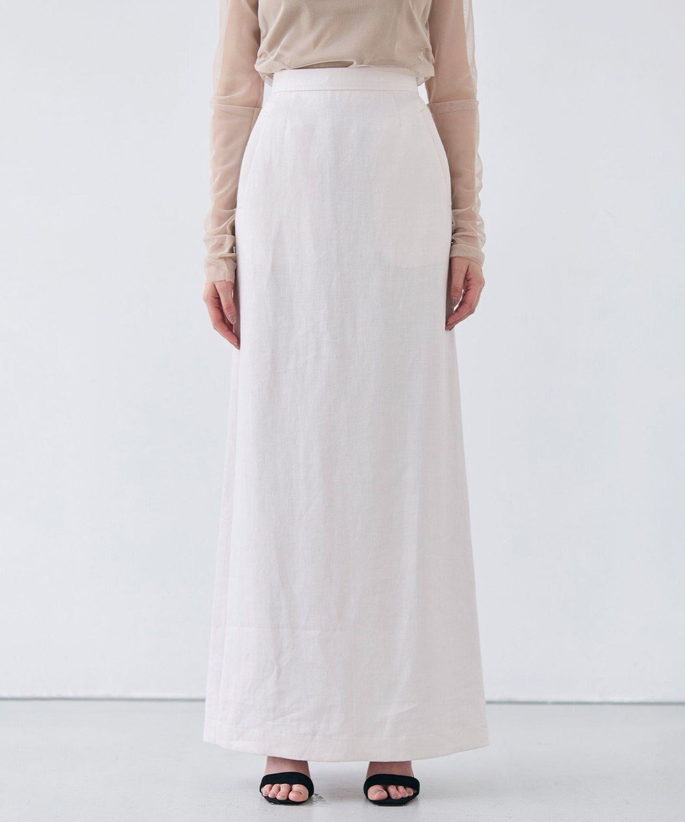 【ベイジ,/BEIGE,】の【Oggi 5月号掲載】CRINUM / Iラインリネンマキシスカート 人気、トレンドファッション・服の通販 founy(ファニー) 　雑誌掲載アイテム　Magazine Picks & Fashion Features　ファッション雑誌　Fashion Magazines　オッジ　Oggi　ファッション　Fashion　レディースファッション　Fashion for Women　スカート　Skirts　イタリア　Italy　春　Spring　5月号　May Issue　ジャケット　Jacket, Outerwear　セットアップ　Set-Up, Coordinated Outfit　雑誌　Magazine, Fashion Magazine　ポケット　Pocket, Pocket Detail　マキシ　Maxi, Full Length　リネン　Linen, Linen Fabric　S/S・春夏　SS, Spring/Summer, Warm Season　夏　Summer　 other-1|ID: prp329100004526881 ipo3291000000032687875