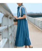 【23区/NIJYUSANKU】の【CLASSY.コラボ】ビスチェコンビ シャツワンピース ブルーシャンブレー×ネイビー|ID: prp329100004526883 ipo3291000000032014243