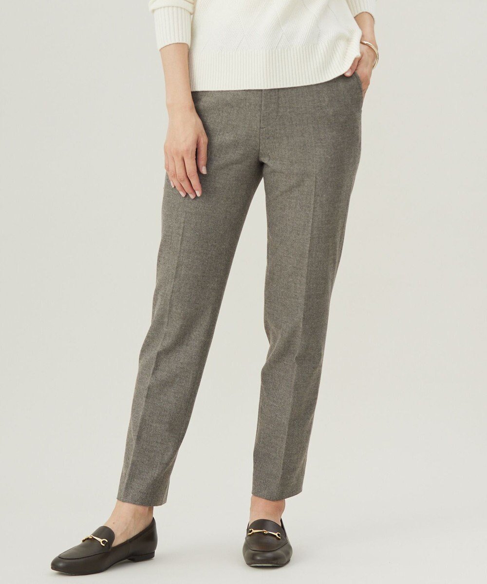 【ジェイ プレス/J.PRESS】の【洗える】チェルビック テーパード パンツ インテリア・キッズ・メンズ・レディースファッション・服の通販 founy(ファニー) 　ファッション　Fashion　レディースファッション　Fashion for Women　パンツ　Pants & Trousers　シンプル　Simple, Minimal　ストレッチ　Stretch, Stretchy Fabric　センター　Center, Center Line　チェック　Check, Plaid, Tartan　テーパード　Tapered, Tapered Pants　ピーチ　Peach, Soft Touch　定番　Standard, Basic Item　洗える　Machine Washable　A/W・秋冬　Autumn/Winter　モカ系|ID: prp329100004526885 ipo3291000000036326744