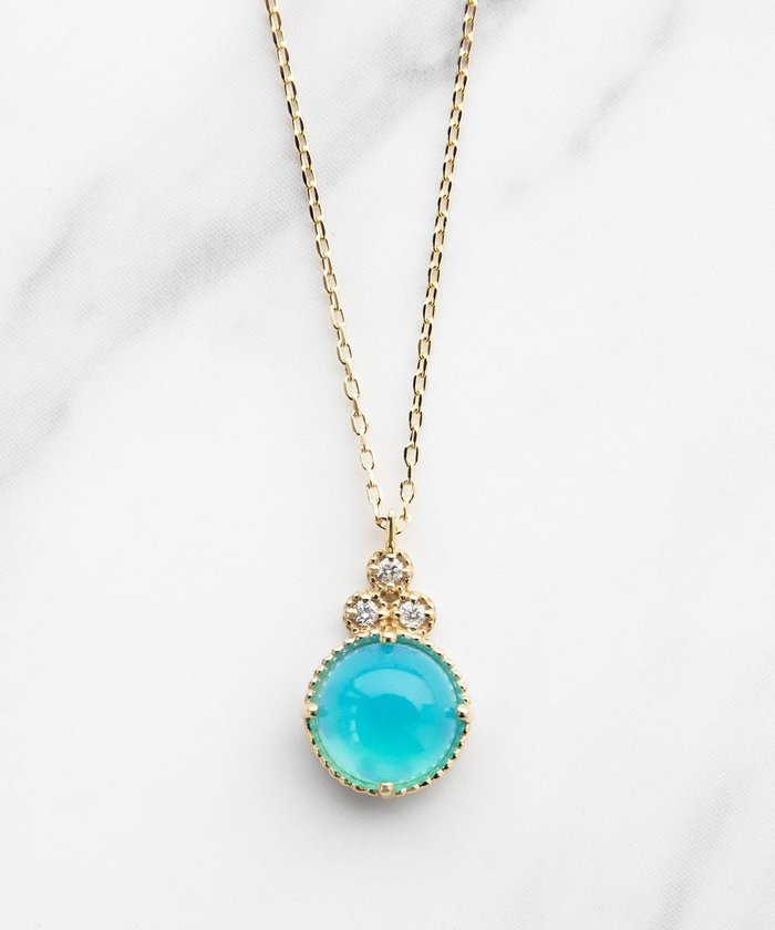 【トッカ/TOCCA】の【WEB限定】BLOOMING BUD K10 NECKLACE K10 天然石カボションカット ダイヤモンド ネックレス インテリア・キッズ・メンズ・レディースファッション・服の通販 founy(ファニー) https://founy.com/ ファッション Fashion レディースファッション Fashion for Women ジュエリー Jewelry ネックレス Necklaces & Pendants アクセサリー Fashion Accessories アンティーク Antique-Inspired イエロー Yellow コレクション Collection, Seasonal Line ジュエリー Jewelry, Accessories ストーン Stone, Gem-Like 透かし Cut-Out, Lacework ダイヤモンド Diamond, Brilliant Cut チェーン Chain, Chain Strap ネックレス Necklace, Pendant Necklace 人気 Popular, Best Seller ポーチ Pouch, Small Case ロマンティック Romantic, Feminine Style |ID: prp329100004526889 ipo3291000000033022166