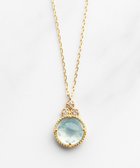 【トッカ/TOCCA】の【WEB限定】BLOOMING BUD K10 NECKLACE K10 天然石カボションカット ダイヤモンド ネックレス ミルキーアクアマリン|ID: prp329100004526889 ipo3291000000033022167