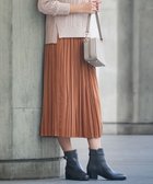 【ジェイ プレス/J.PRESS】の【洗える】マロンサテン ランダムプリーツ スカート キャメル系|ID: prp329100004526894 ipo3291000000032645712