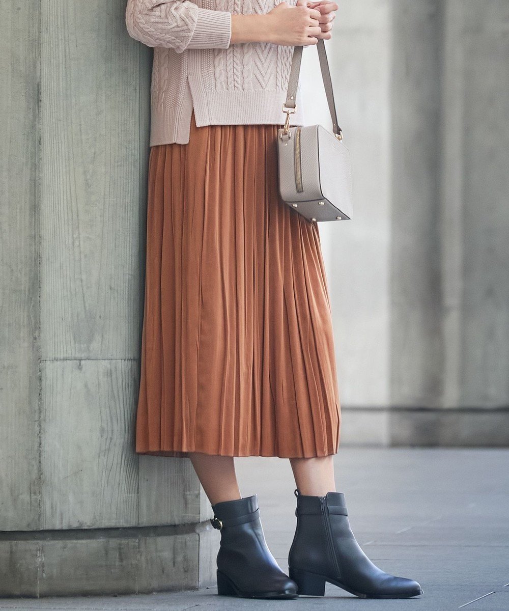 【ジェイ プレス/J.PRESS】の【洗える】マロンサテン ランダムプリーツ スカート インテリア・キッズ・メンズ・レディースファッション・服の通販 founy(ファニー) 　ファッション　Fashion　レディースファッション　Fashion for Women　スカート　Skirts　プリーツスカート / 上品フェミニンスタイル　Pleated Skirts　サテン　Satin, Glossy Fabric　トレンド　Trend, Trending Now　フェミニン　Feminine, Girly　プリーツ　Pleats, Pleated　マキシ　Maxi, Full Length　ランダム　Random, Irregular　リラックス　Relax, Relaxed Fit　洗える　Machine Washable　A/W・秋冬　Autumn/Winter　キャメル系|ID: prp329100004526894 ipo3291000000034244169