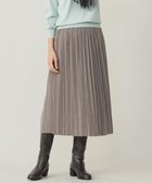 【ジェイ プレス/J.PRESS】の【洗える】マロンサテン ランダムプリーツ スカート ブラウン系|ID: prp329100004526894 ipo3291000000034244171