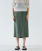 【ベイジ,/BEIGE,】の【洗える】BERNARD / リネンアウトポケットハイウエストスカート Olive|ID: prp329100004526904 ipo3291000000032014331