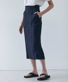 【ベイジ,/BEIGE,】の【洗える】BERNARD / リネンアウトポケットハイウエストスカート Navy|ID: prp329100004526904 ipo3291000000032014333