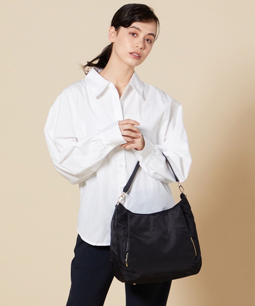 【ラ バガジェリー/LA BAGAGERIE】の【MONICA】ナイロン2WAYショルダーバッグ インテリア・キッズ・メンズ・レディースファッション・服の通販 founy(ファニー) 　ファッション　Fashion　レディースファッション　Fashion for Women　バッグ　Bags　ポケット　Pocket, Pocket Detail　マグネット　Magnet, Magnetic Closure　エレガント 上品　Elegant　ビジネス 仕事 通勤　Business / Work / Commuting　ブラック|ID: prp329100004526905 ipo3291000000033542458