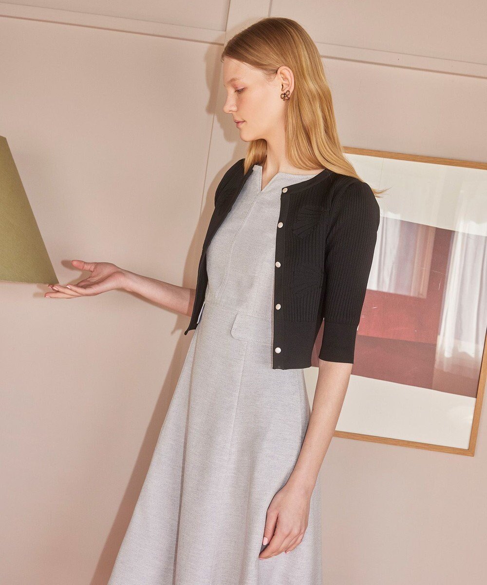 【トッカ/TOCCA】の【洗える】RIBBON HIDE SEEK カーディガン インテリア・キッズ・メンズ・レディースファッション・服の通販 founy(ファニー) 　ファッション　Fashion　レディースファッション　WOMEN　トップス・カットソー　Tops/Tshirt　カーディガン　Cardigans　2025年　2025　2025春夏・S/S　Ss,Spring/Summer,2025　カーディガン　Cardigan　リボン　Ribbon　夏　Summer　春　Spring　S/S・春夏　Ss・Spring/Summer　洗える　Washable　ブラック系|ID: prp329100004526915 ipo3291000000032014379